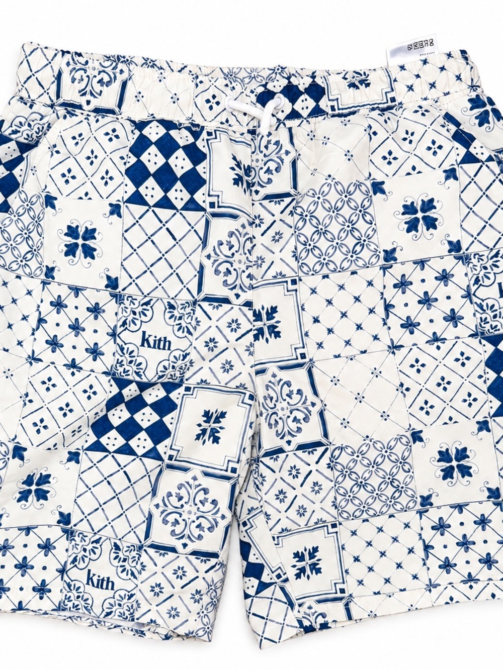 Kith Blue & White Patterned Kids Size 12 Shorts